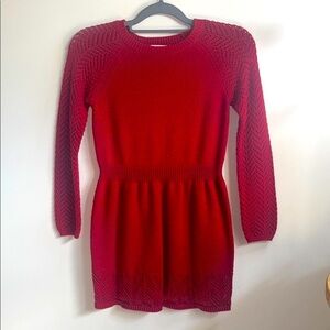 Cat & Jack Girls Red Sweater Dress